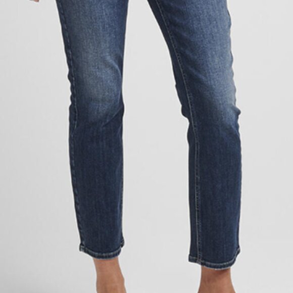 Silver Elyse Straight Crop Jeans, medium/dark blue, size 29 - Picture 2 of 8